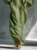Vestido Anika — Manga Puff Hombro Descubierto
