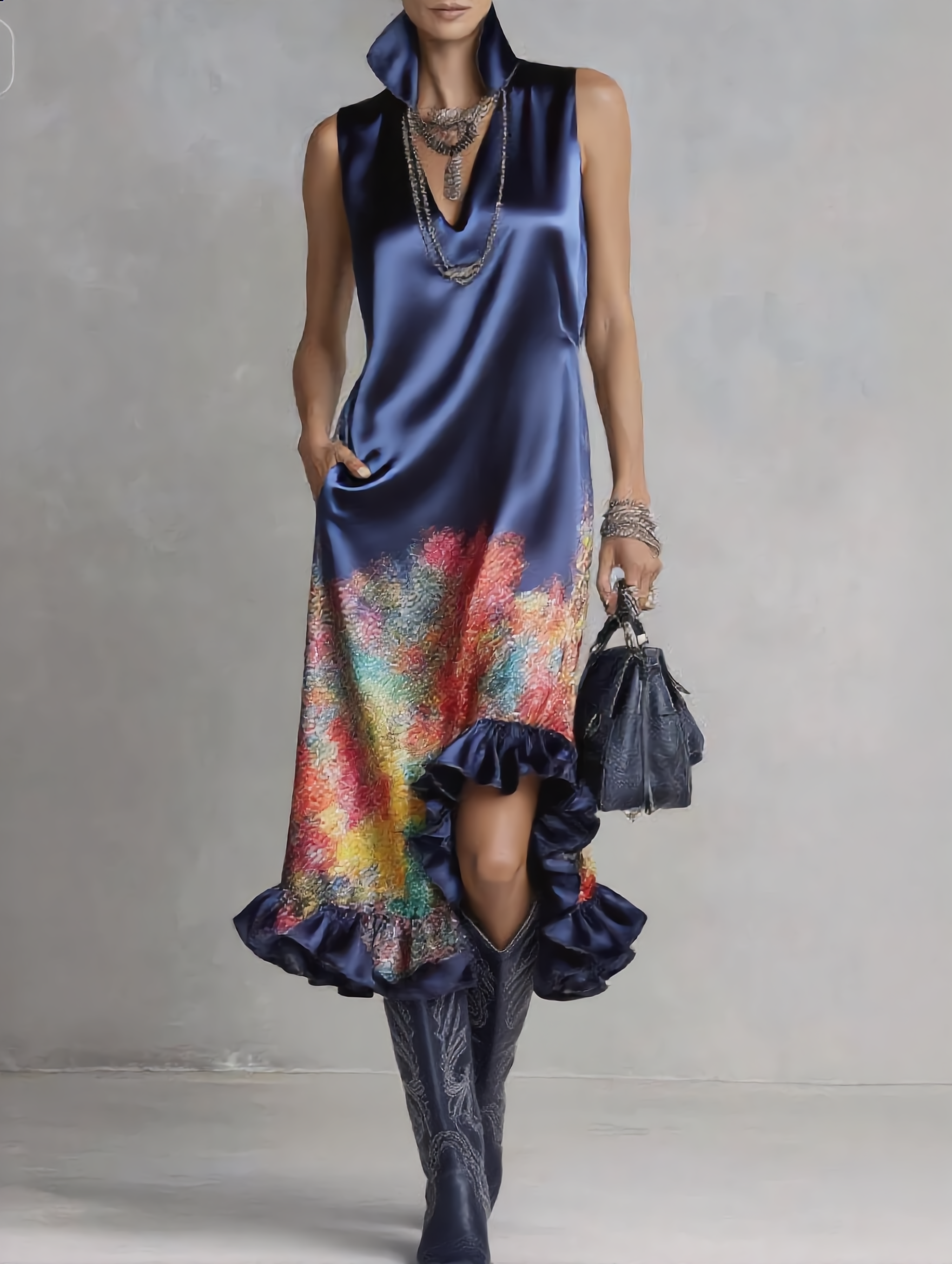 Vestido Celeste